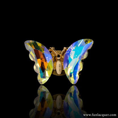 Phantom Purple - 3D Spinning Butterfly Nail Stud